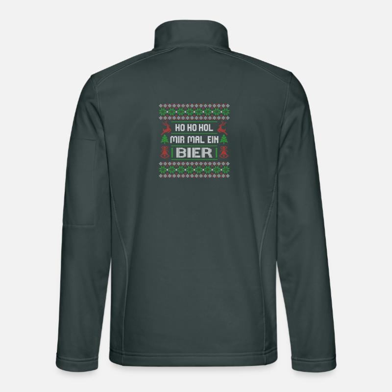 Ho, Ho, Hol mir mal ein Bier - Noël moche Veste en tissu softshell Unisexe