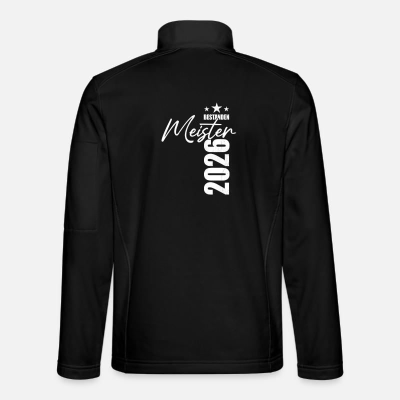 Master passed in 2026 - exam - success - Unisex Softshell Jacket - black