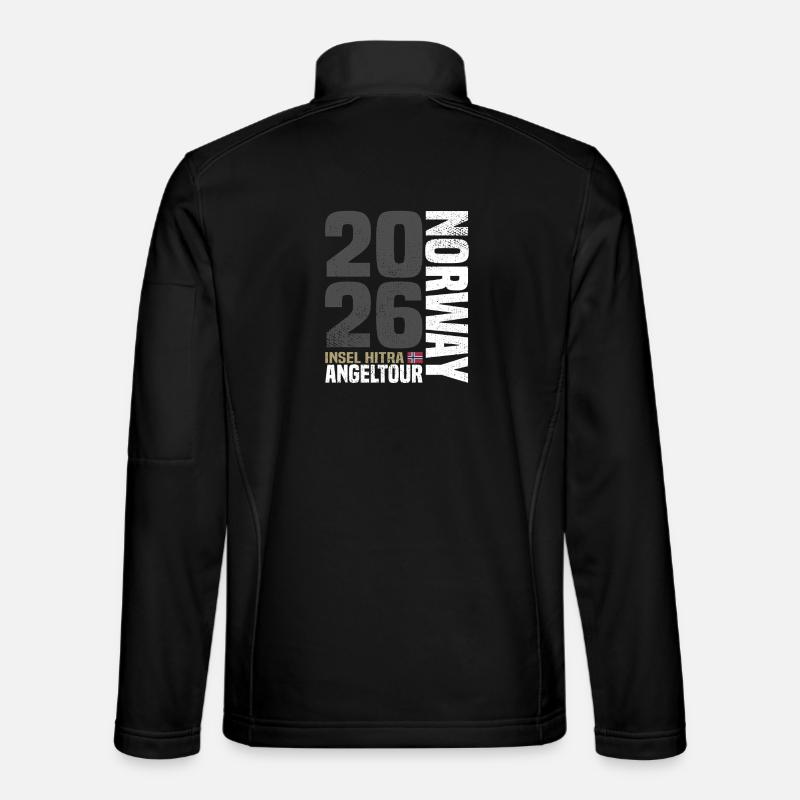 Angeltour Norwegen Hitra - Unisex Softshelljacke - Schwarz