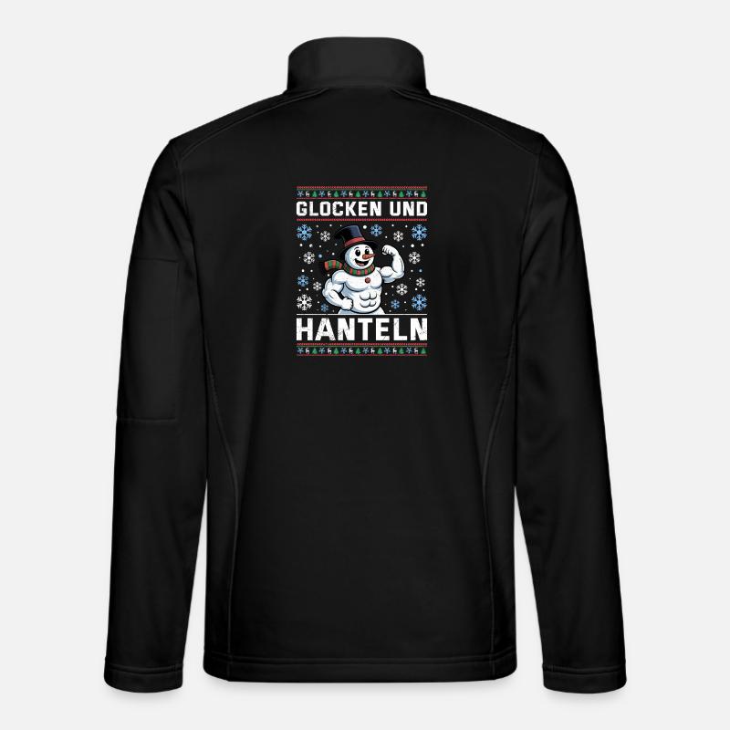 Noël CLOCHES ET HALTÈRES Fun - Veste en tissu softshell Unisexe - noir