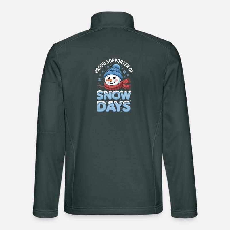 Snow Days Schneemann Unterstützer Unisex Softshelljacke