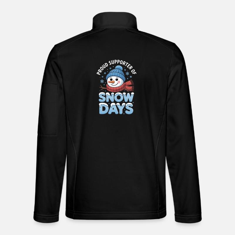 Snow Days Snowman Supporters - Unisex Softshell Jacket - black