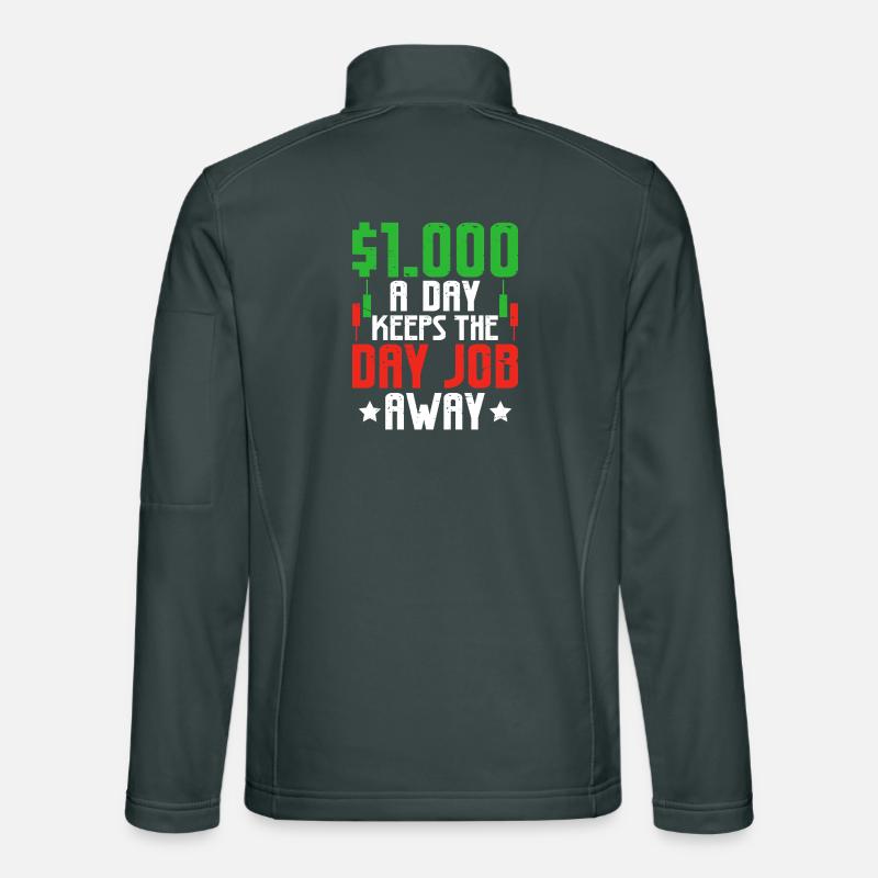 Trading Boursier Crypto Trader Boursier Veste en tissu softshell Unisexe