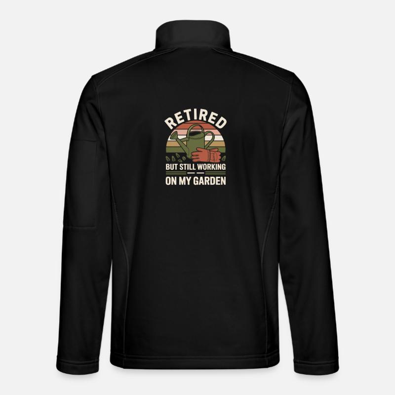 Humor Retirement - Unisex Softshell Jacket - black