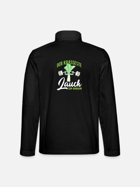 Gewichtheber DER KRASSESTE LAUCH IM GYM Lustig - Unisex Softshelljacke - Schwarz - Hinten