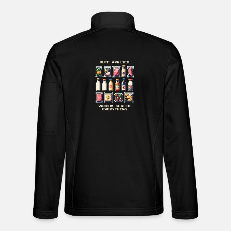 Aspiration et préparation | Pixel Art - Veste en tissu softshell Unisexe - noir