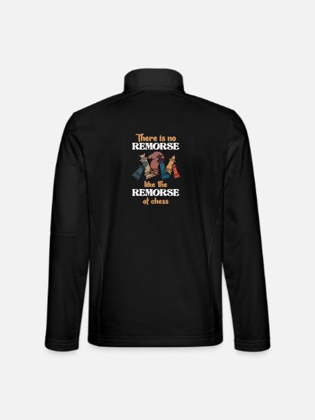 Chess Repentance : pas de regrets comme dans le jeu - Veste en tissu softshell Unisexe - noir - Dos
