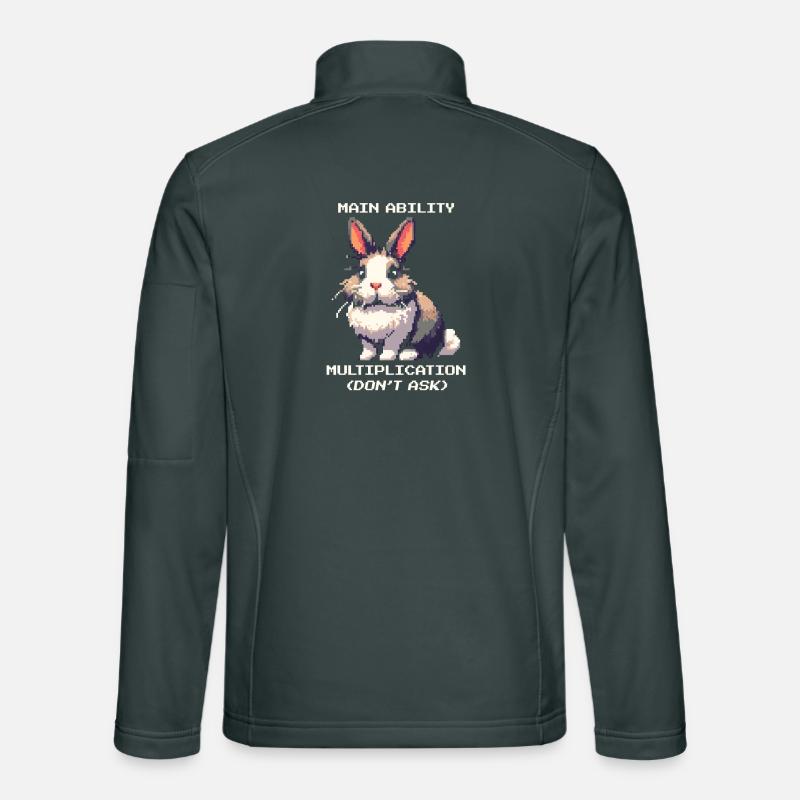 Main Ability: Multiplication | Bunny Humor Unisex Softshell Jacket