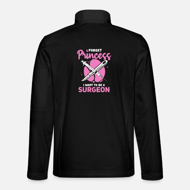 Chirurgenträume statt Prinzessin - Unisex Softshelljacke - Schwarz