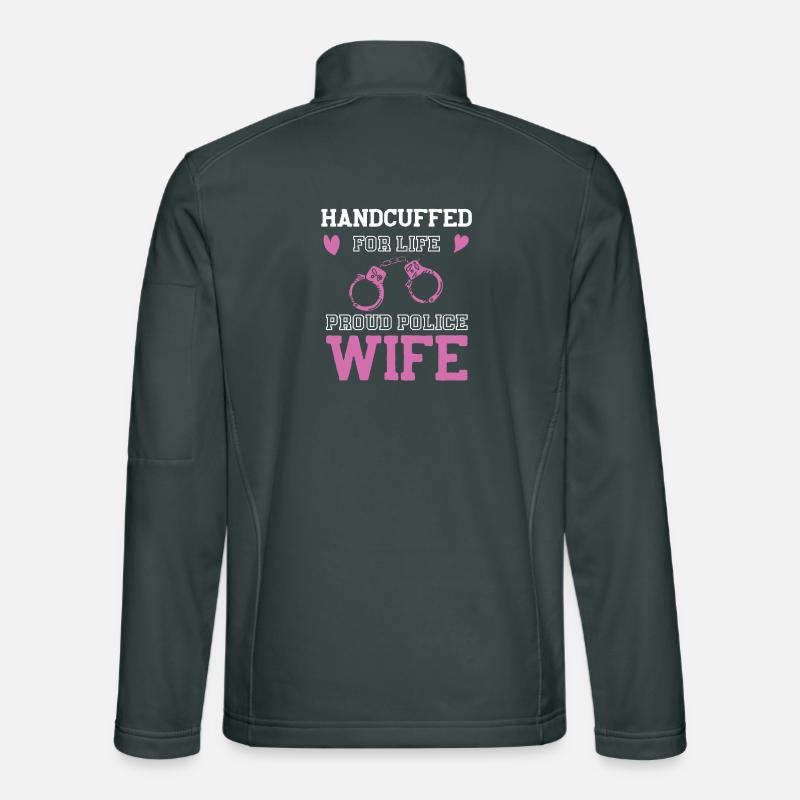Handschellen Liebe Polizeifrau Unisex Softshelljacke