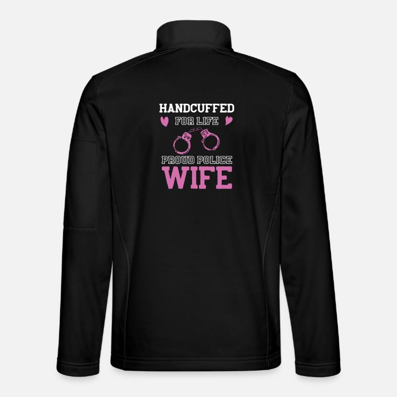 Handcuffs Dear Policewoman - Unisex Softshell Jacket - black