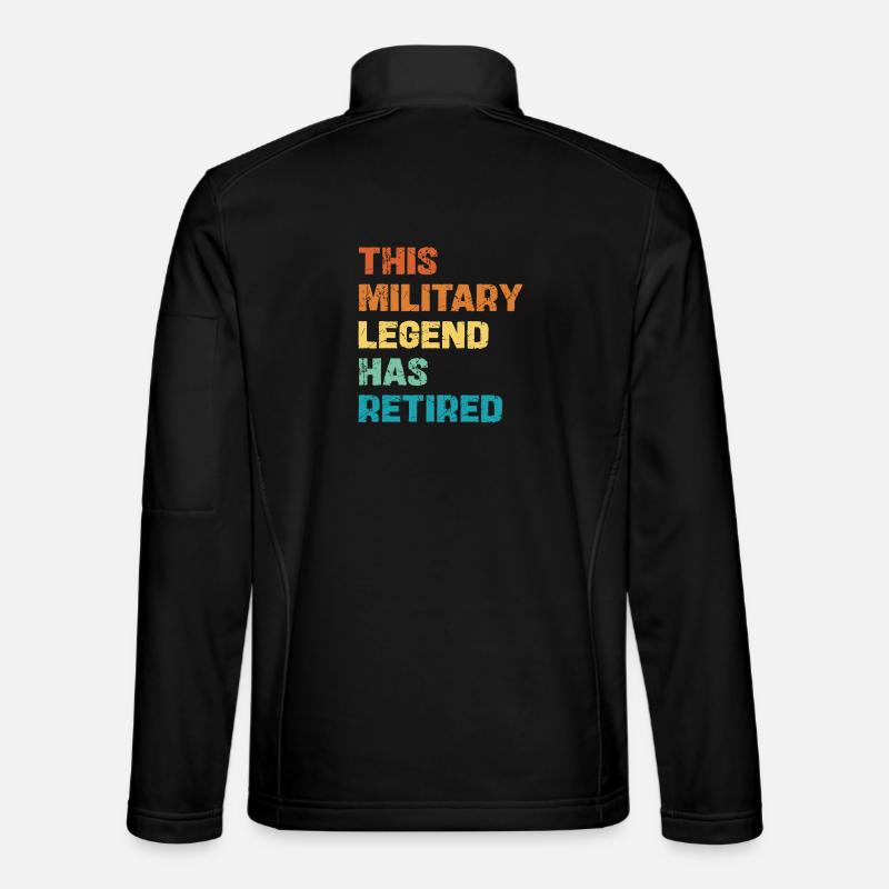 Cette légende militaire a pris sa retraite Veste en tissu softshell Unisexe