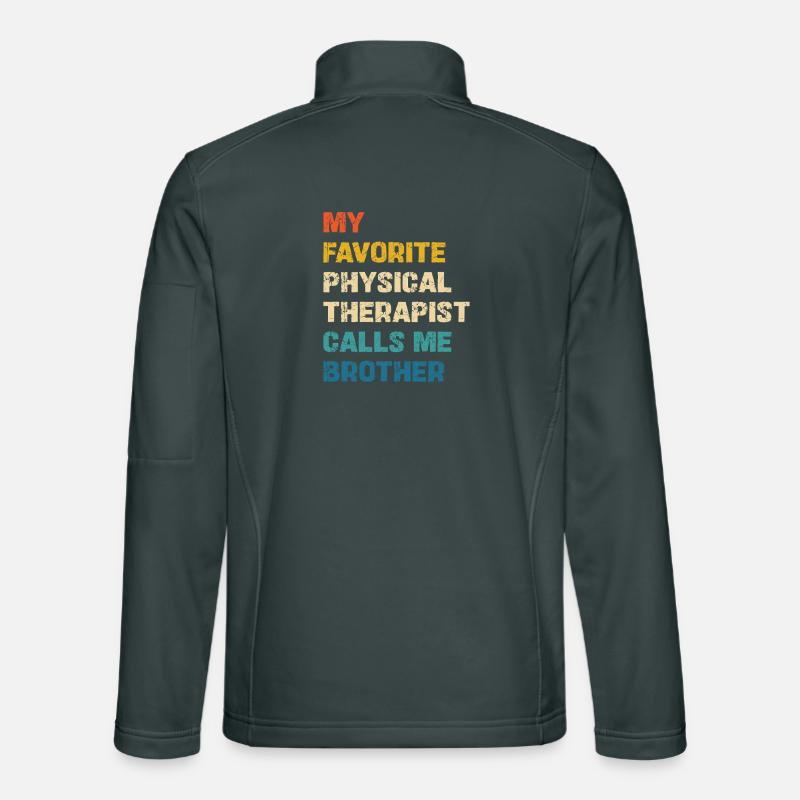 Le kinésithérapeute préféré m’appelle mon frère Veste en tissu softshell Unisexe