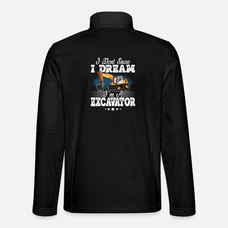 Baggerfahrer - Unisex Softshelljacke - Schwarz