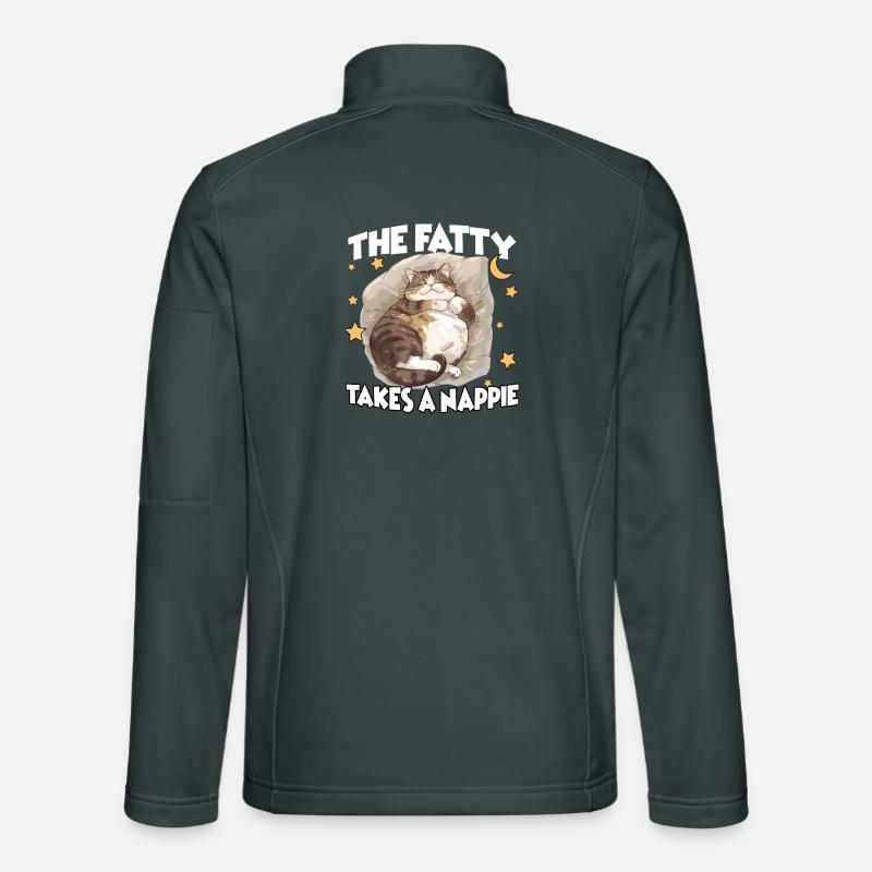 Idée de cadeau parfaite pour les amoureux des chats Cozy Cat Veste en tissu softshell Unisexe
