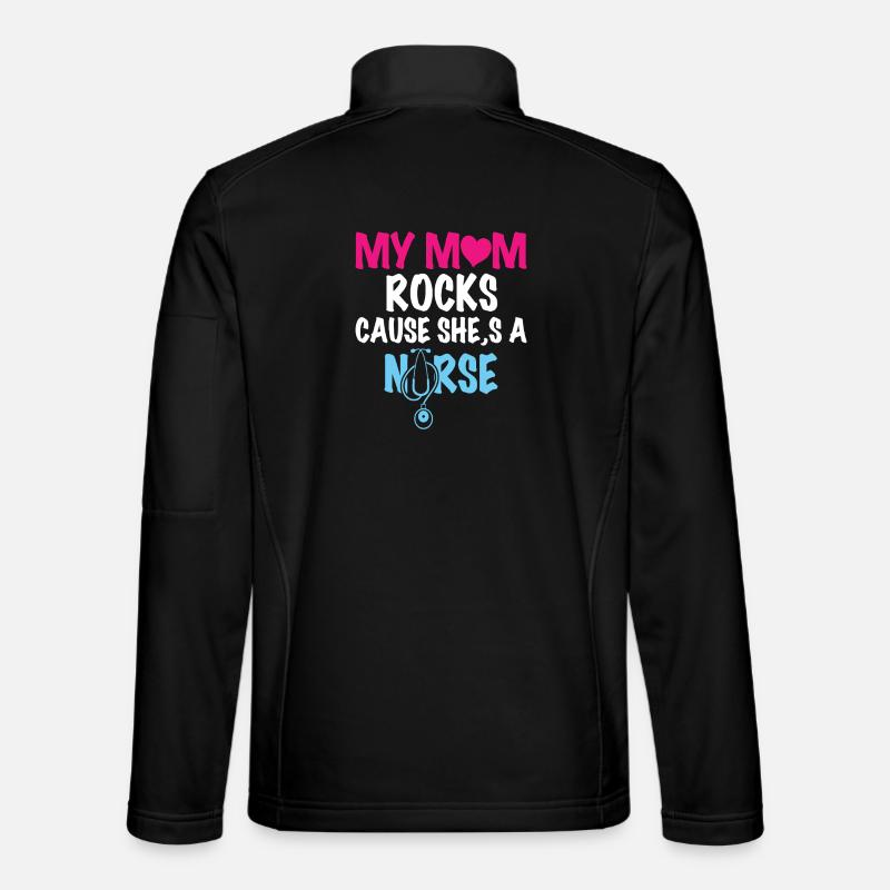 Nurse Mom - Unisex Softshell Jacket - black
