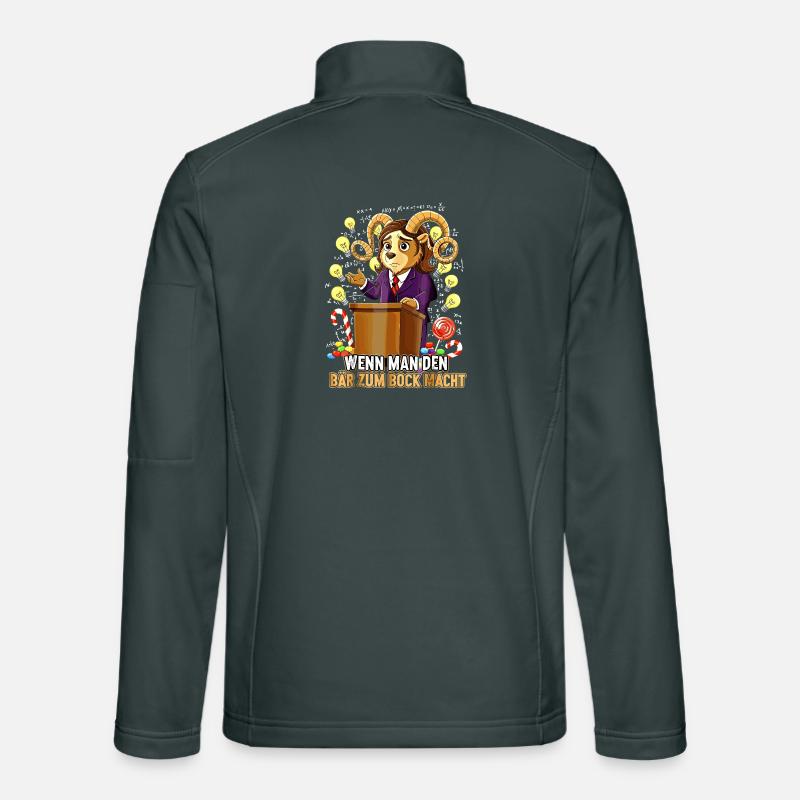 Quand tu fais de l’ours un jeu de mots sur le coup de mots Veste en tissu softshell Unisexe