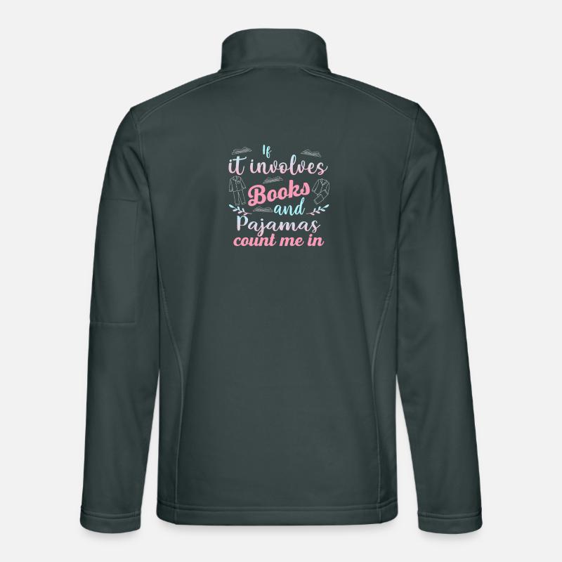 Books & Pajamas Pastel Design Unisex Softshell Jacket