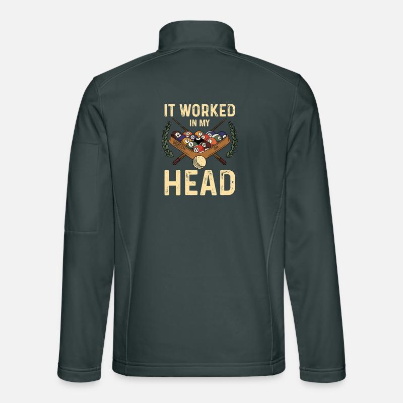Kopf Hat Pool Humor Unisex Softshelljacke