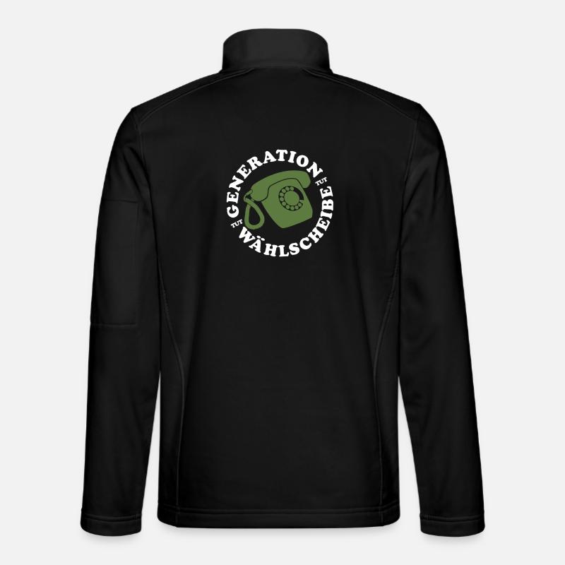 Génération Téléphone Fixe - Veste en tissu softshell Unisexe - noir