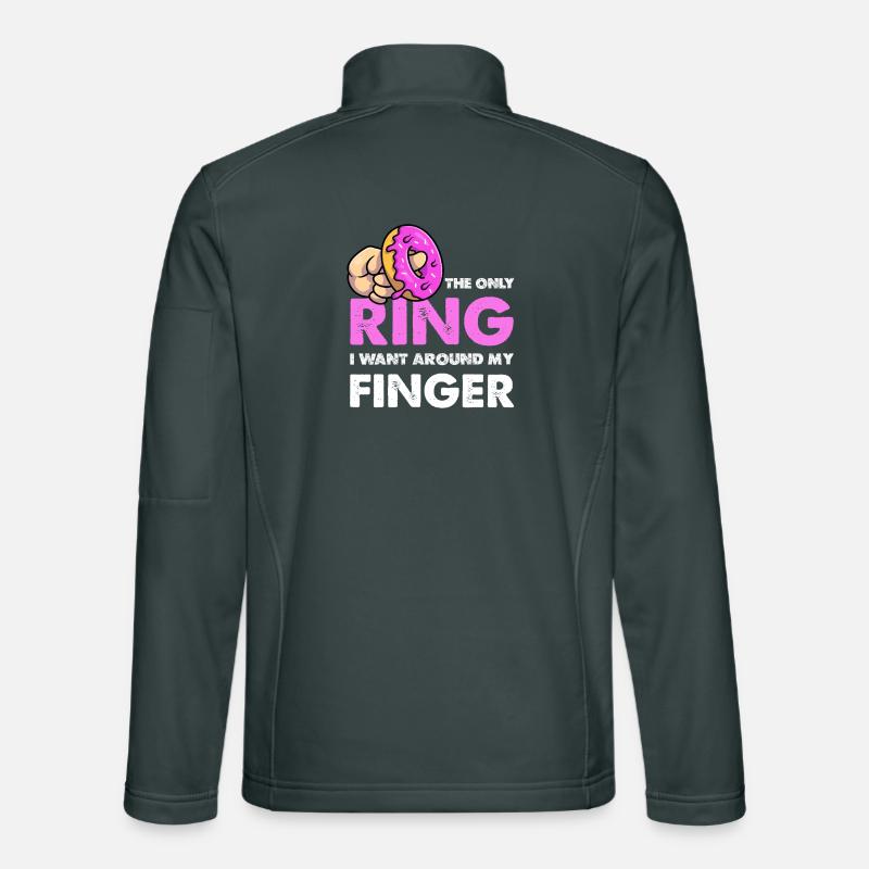 Nur der Donut-Ring am Finger Unisex Softshelljacke