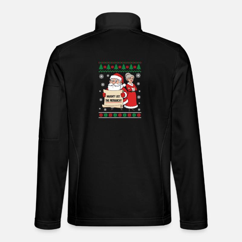 Naughty List The Patriarchy - Unisex Softshell Jacket - black
