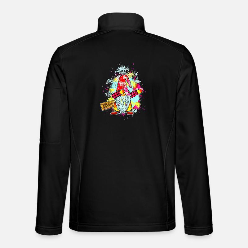 KREATIV WICHTEL Dab Graffiti Künstler XMas  - Unisex Softshelljacke - Schwarz