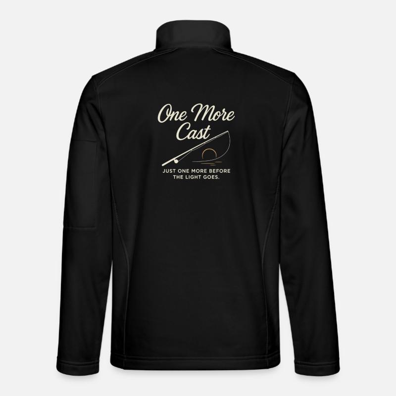 Ein Letzter Wurf Vor Sonnenuntergang - Unisex Softshelljacke - Schwarz