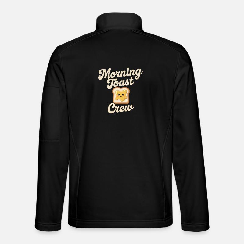 Morning Toast Crew - Unisex Softshelljacke - Schwarz
