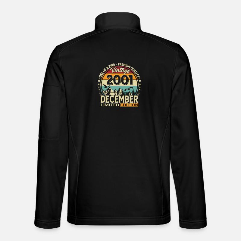 24e anniversaire Millésime Décembre 2001 - Veste en tissu softshell Unisexe - noir
