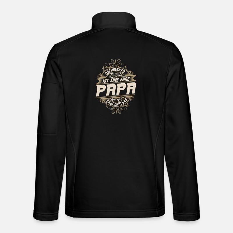 Papa couvreur - Veste en tissu softshell Unisexe - noir