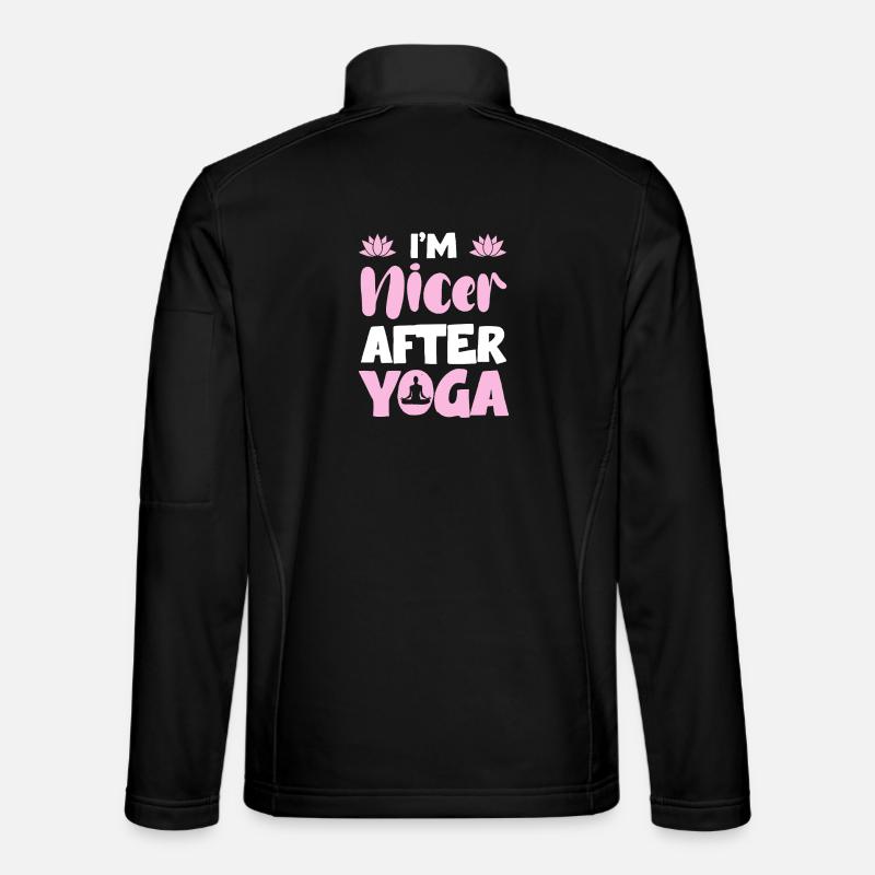 Nice After Yoga – Entspannt - Unisex Softshelljacke - Schwarz