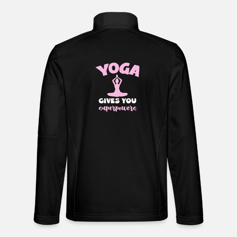 Yoga Gibt Dir Superkräfte - Unisex Softshelljacke - Schwarz