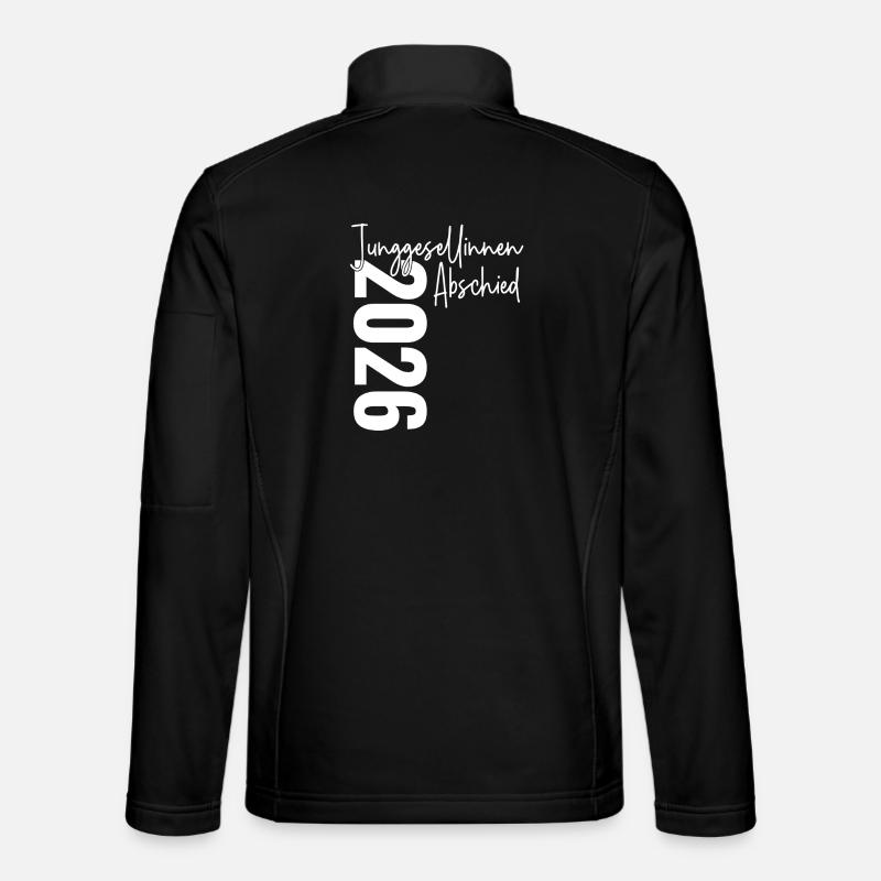 Junggesellinnenabschied 2026 Unterschriften Gäste - Unisex Softshelljacke - Schwarz
