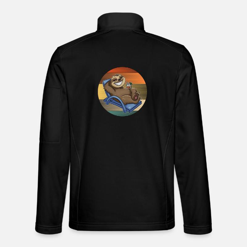 Sloth Vacation - Unisex Softshell Jacket - black