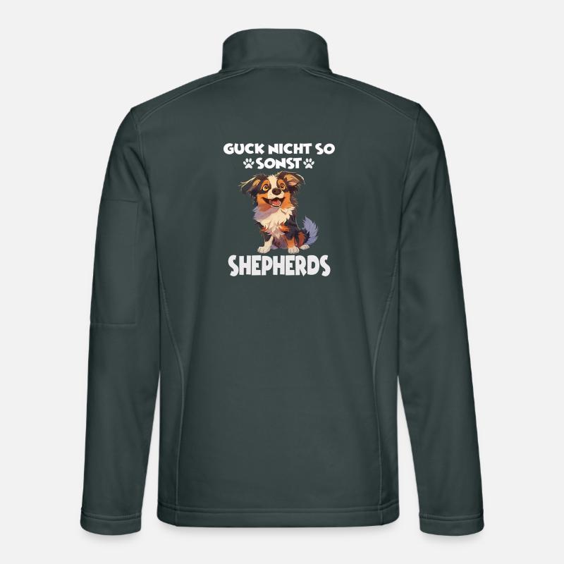Hunde Sprüche Hundeliebhaber Geschenk Gassi AUSSIE Unisex Softshelljacke