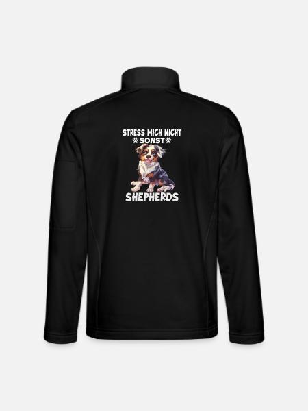 Australian Shepherd Hundebesitzer T Aussie - Unisex Softshelljacke - Schwarz