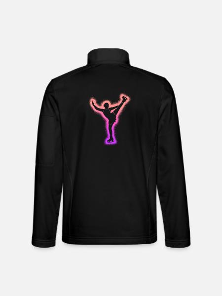 Patineuse artistique Fille patineuse artistique Patinage artistique - Veste en tissu softshell Unisexe - noir - Dos