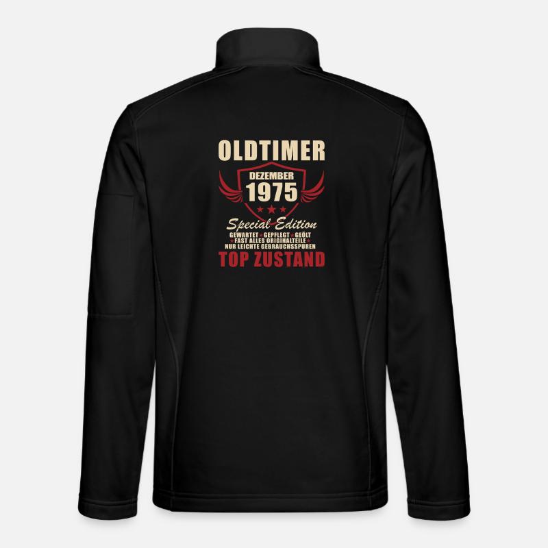 Logo Oldtimer 1975 Édition spéciale - Veste en tissu softshell Unisexe - noir