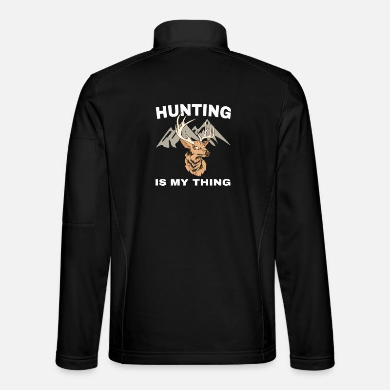 Hunting is my thing - Unisex Softshell Jacket - black