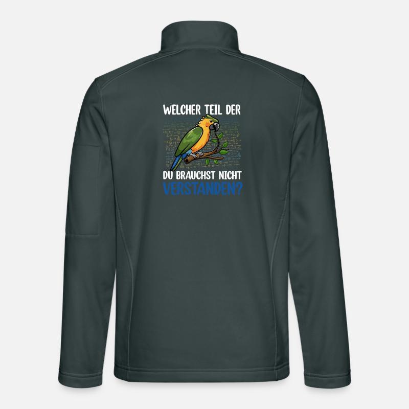 Comprendre le perroquet coloré ? Veste en tissu softshell Unisexe