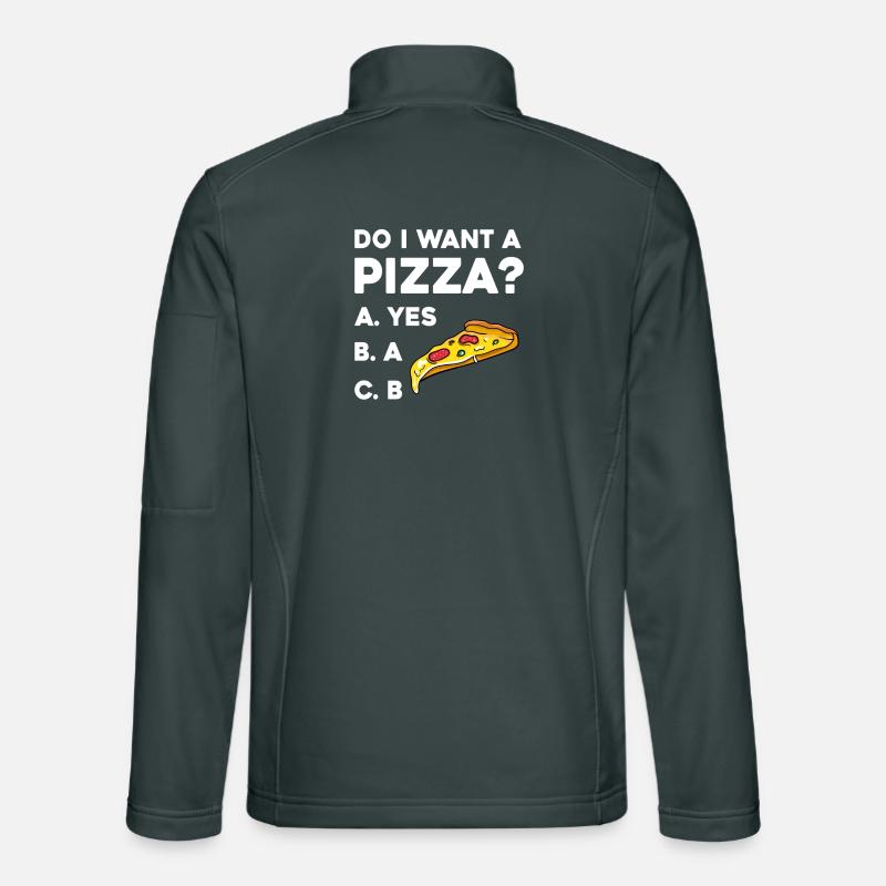 Pizza Frage: Ja oder Nein Unisex Softshelljacke
