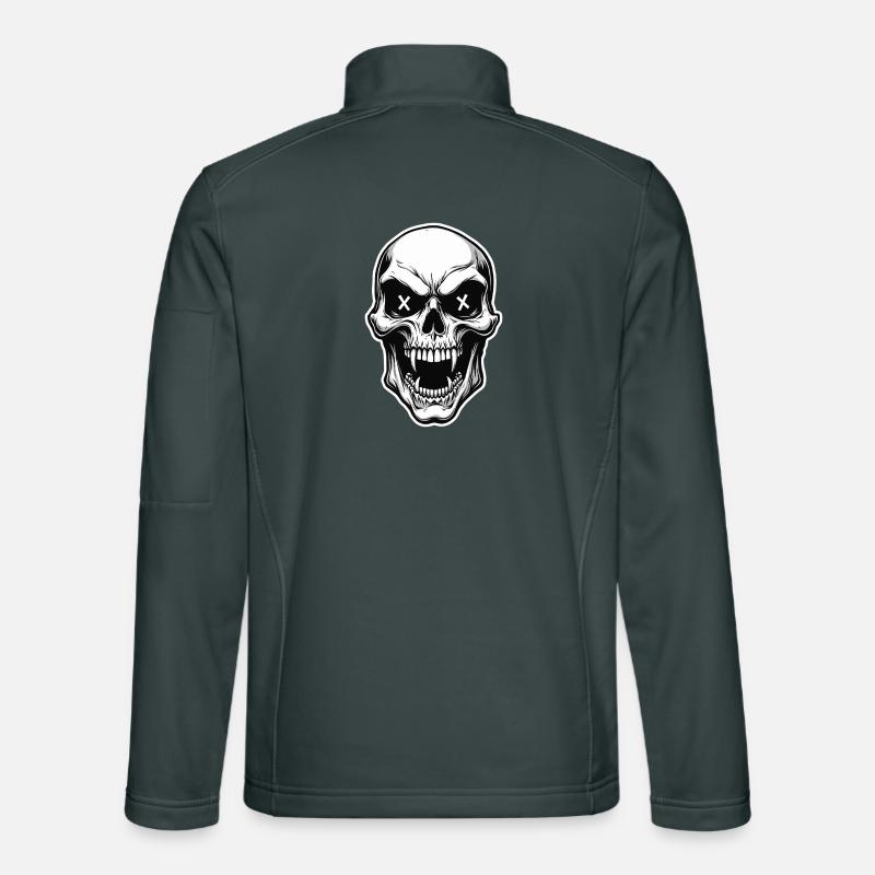 Vampire Skull Skull X Eyes Horror Unisex Softshell Jacket