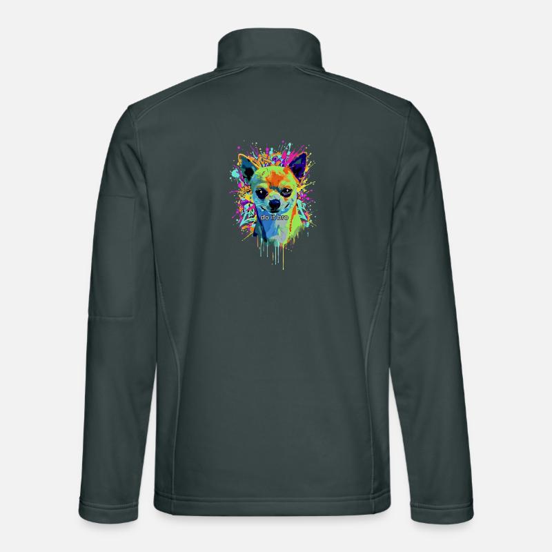Chihuahua Graffiti Pop Art Unisex Softshelljacke