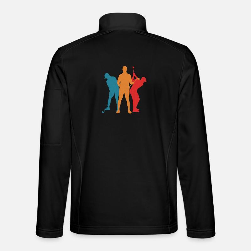 Golfeurs, golfeurs, golfeurs, enfants hommes - Veste en tissu softshell Unisexe - noir