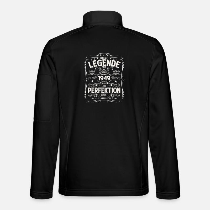 76e anniversaire Millésime décembre 1949 - Veste en tissu softshell Unisexe - noir