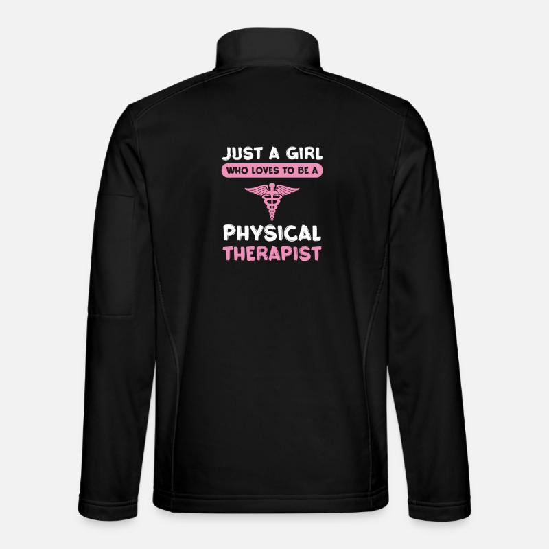 Physiotherapeutin Pinke Leidenschaft - Unisex Softshelljacke - Schwarz