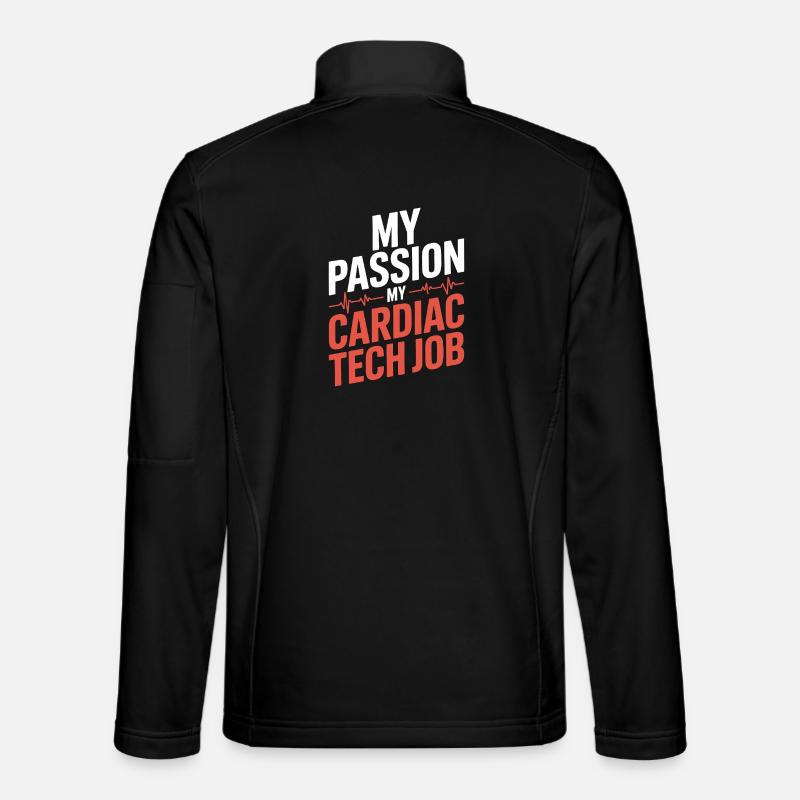 Technicien cardiaque Ma passion Ma Échographie cardiaque Veste en tissu softshell Unisexe