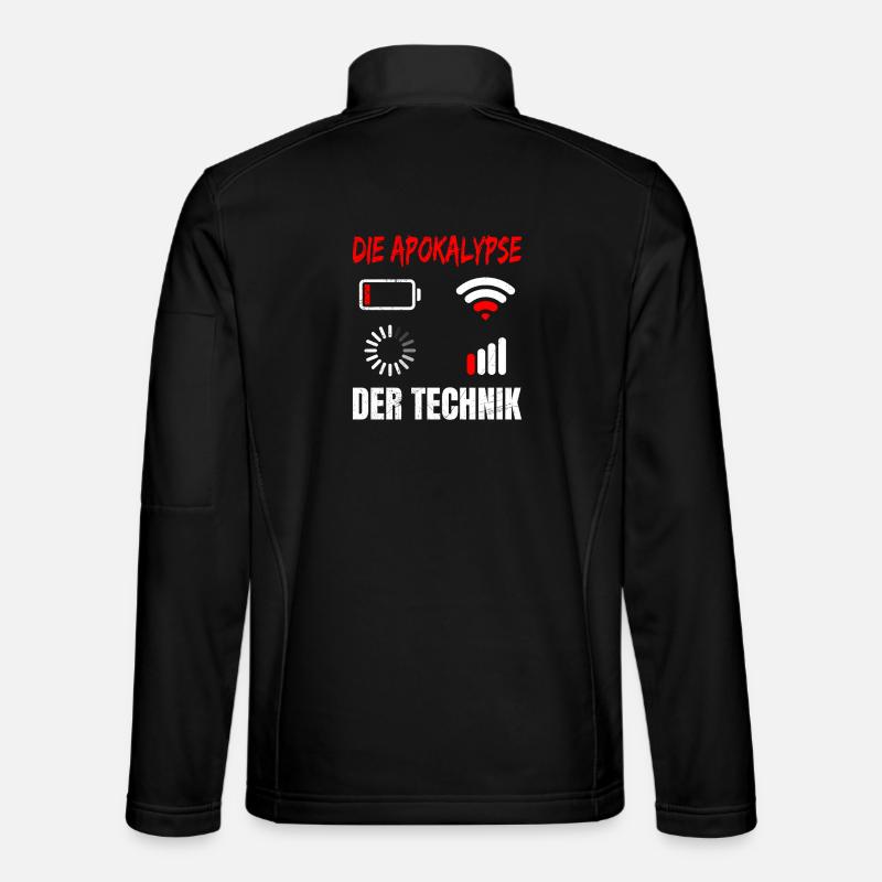 Coder L’APOCALYPSE DE LA TECHNOLOGIE DRÔLE - Veste en tissu softshell Unisexe - noir