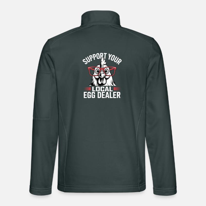 Support your local egg dealer Unisex Softshell Jacket